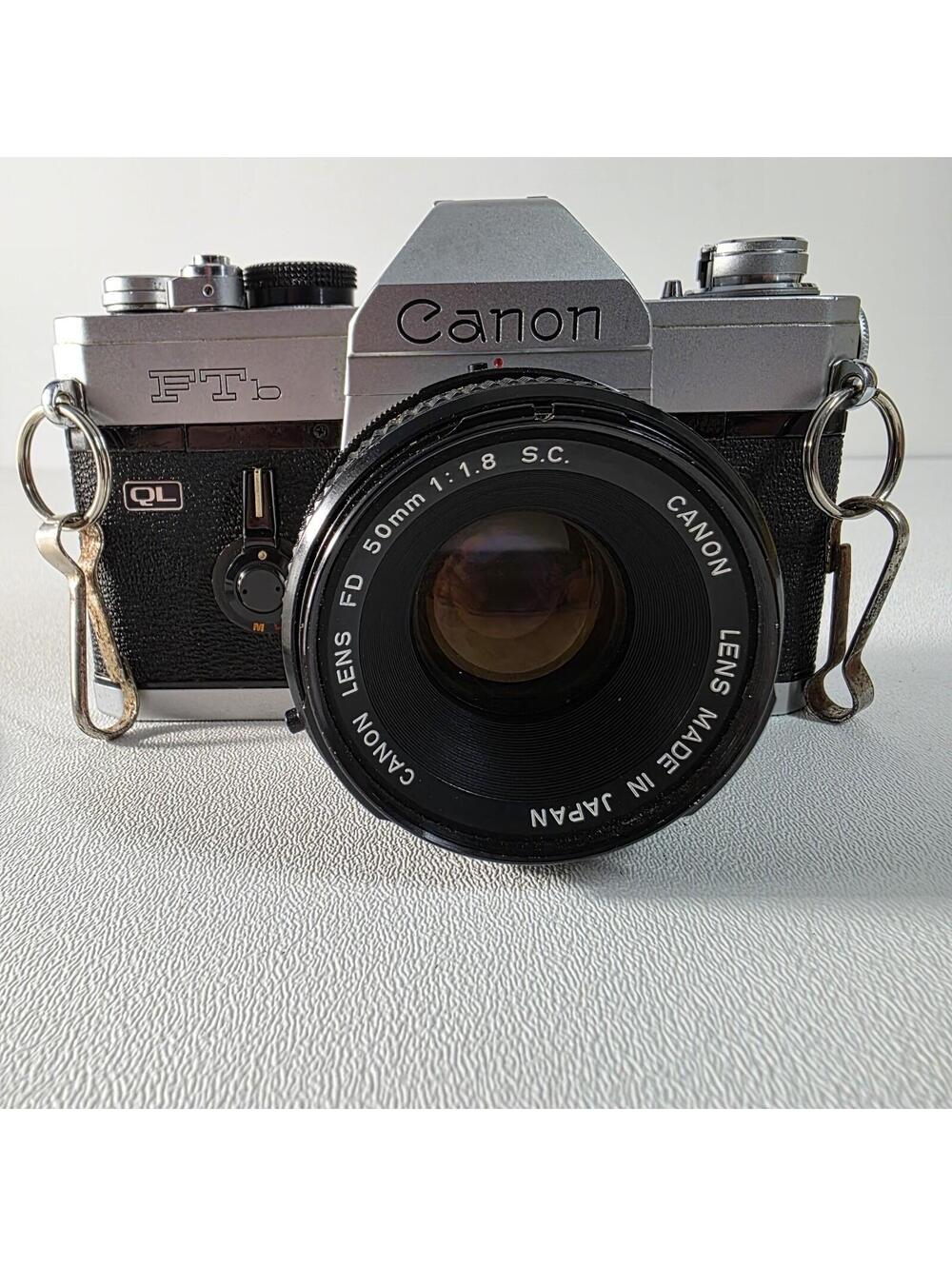 Canon FTb QL 35mm Film Camera With 50mm f/1.8 Lens W/Manual